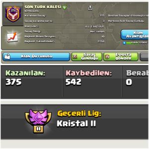25 LEVEL⚡️SON TÜRK KALESİ !! HARİKA İSİMLİ KLAN