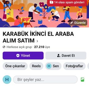 27k üyeli karabük ikinci el araba grubu