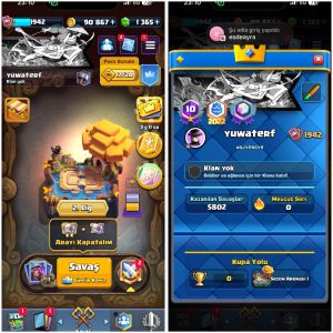 1942 SEVİYE⚡️CR | 29+ MAX KART | 23 EVRİM 10 YIL