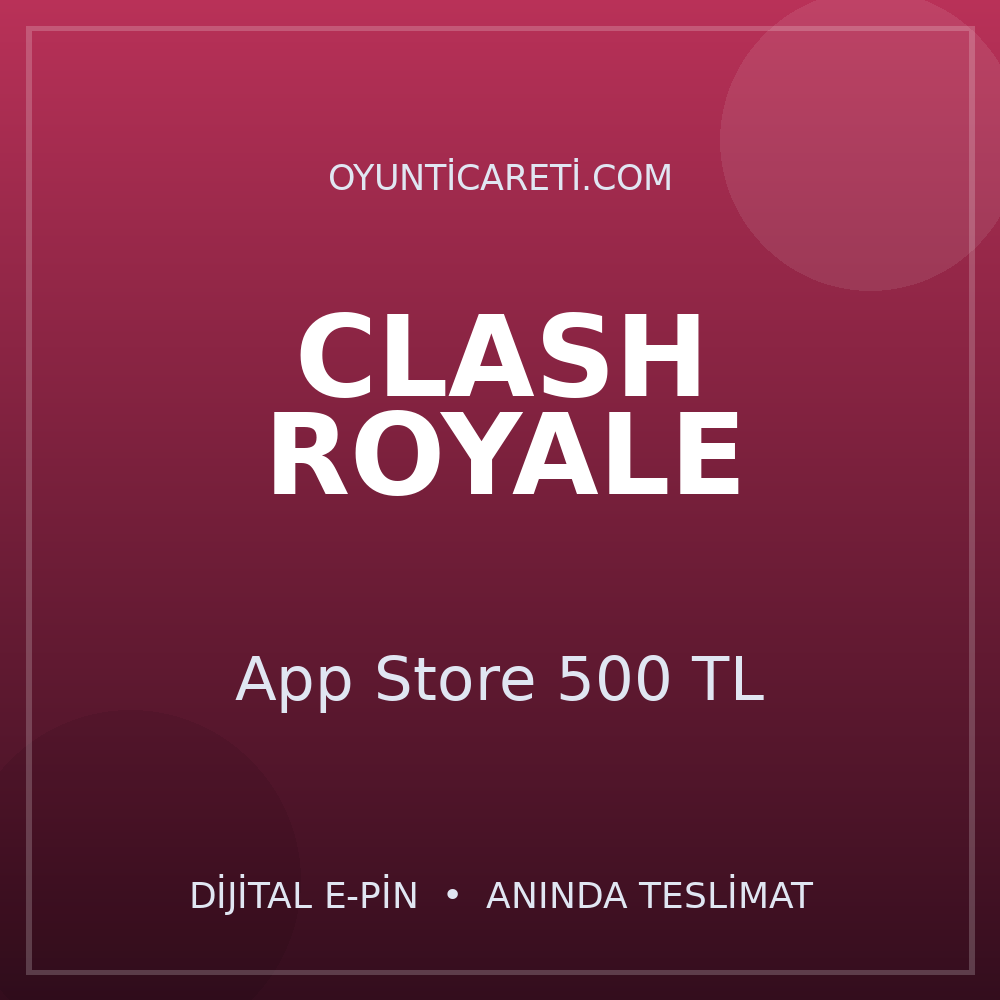 Clash Royale App Store 500 TL