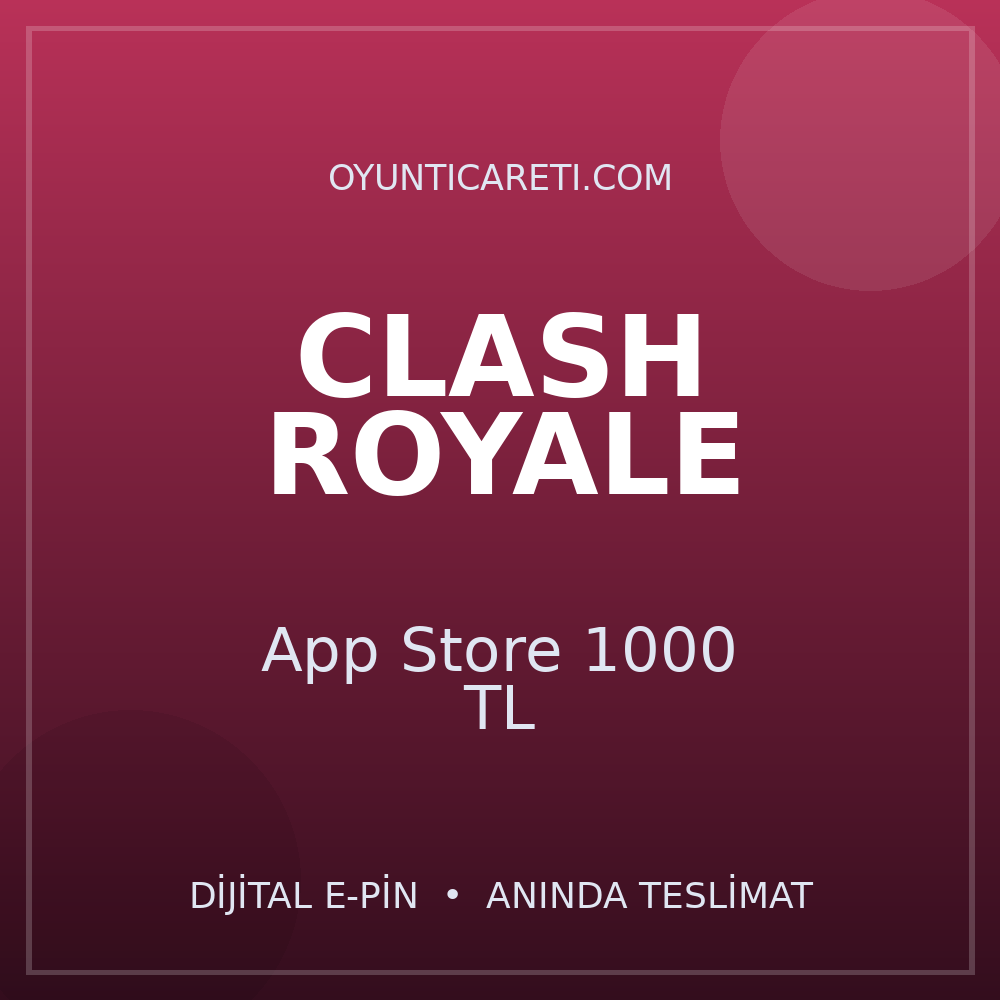 Clash Royale App Store 1000 TL