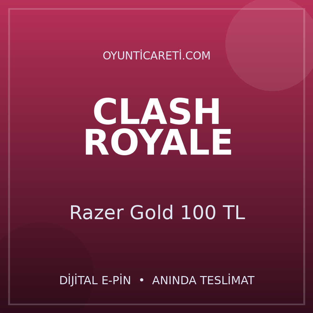 Clash Royale Razer Gold 100 TL