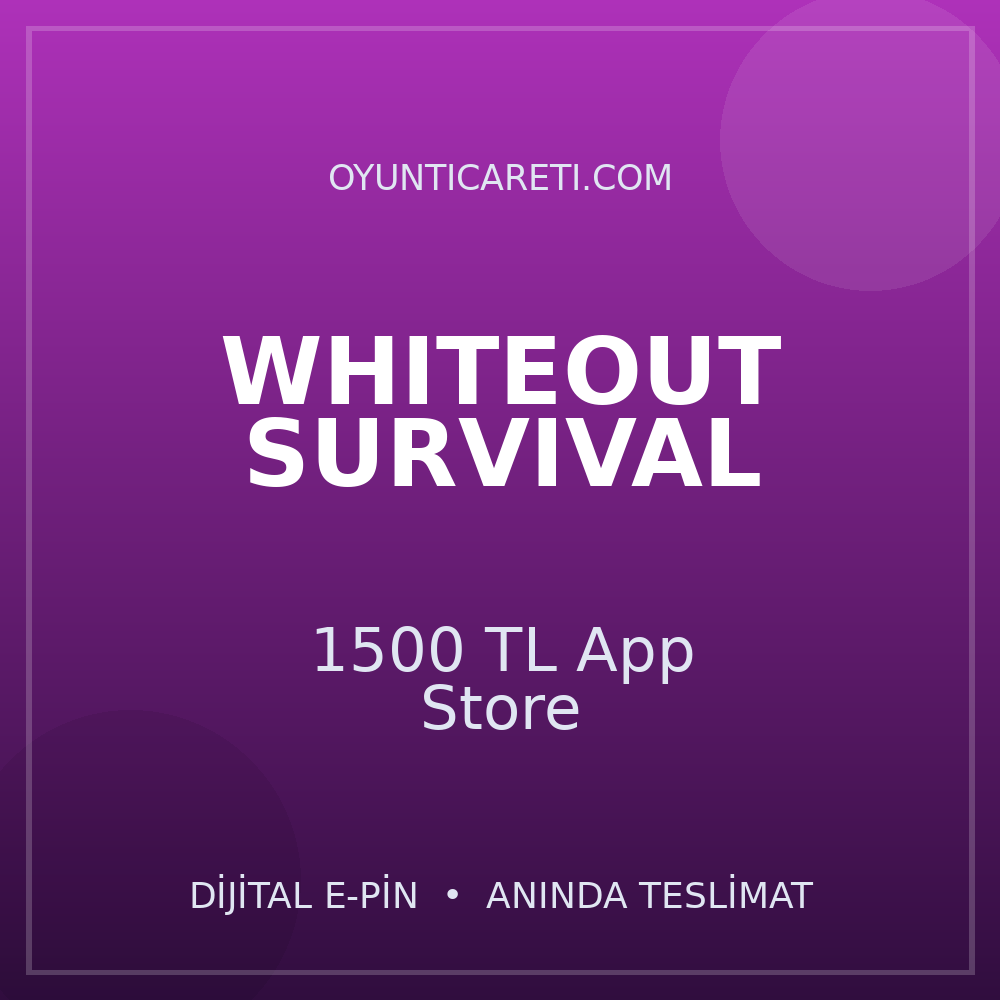 WhiteOut Survival 1500 TL App Store