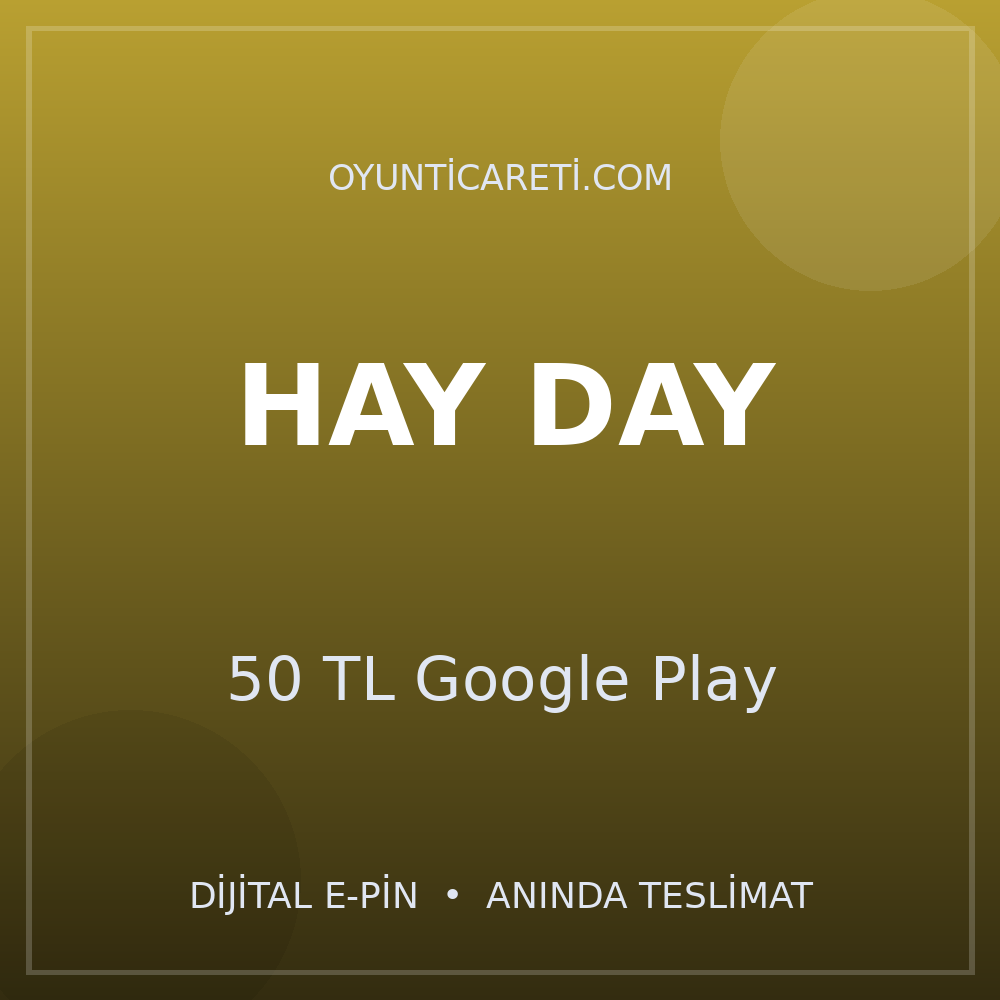 Hay Day 50 TL Google Play