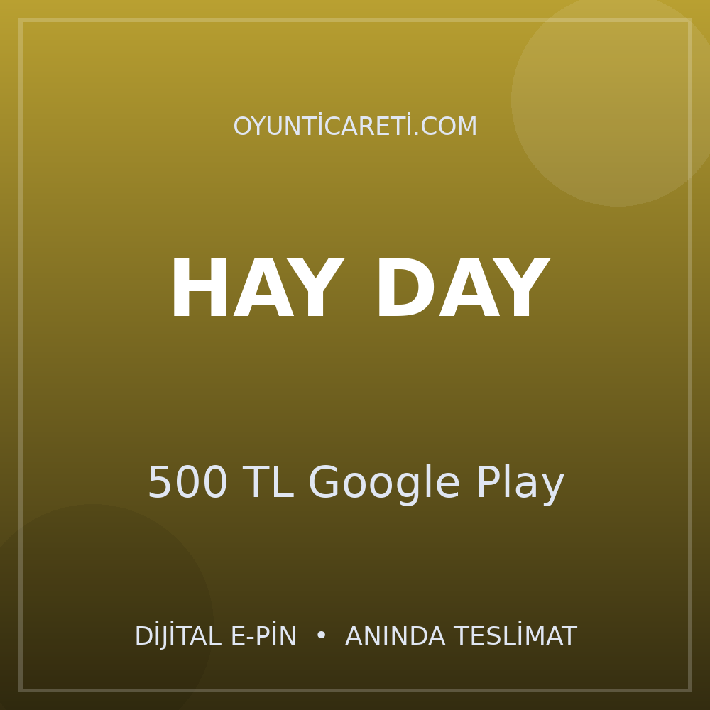 Hay Day 500 TL Google Play