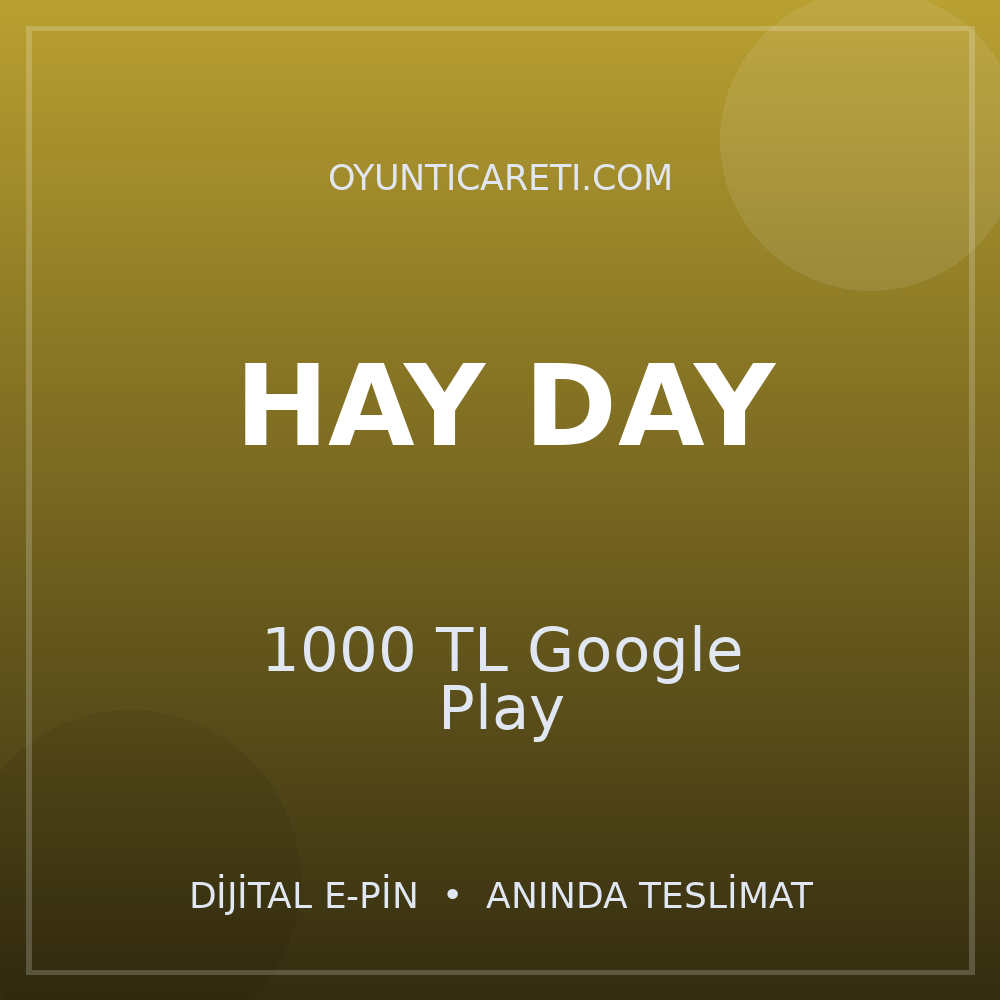 Hay Day 1000 TL Google Play