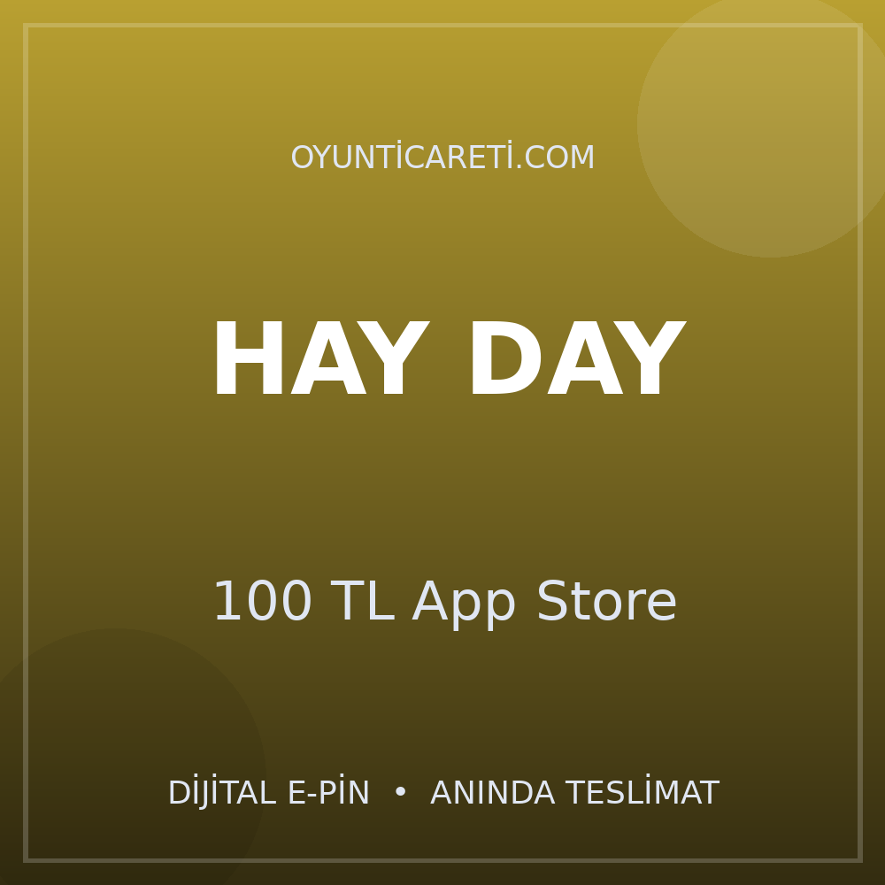 Hay Day 100 TL App Store