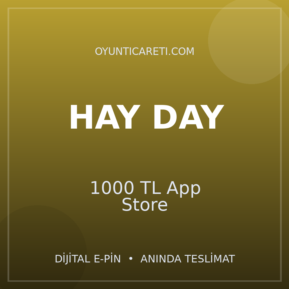 Hay Day 1000 TL App Store