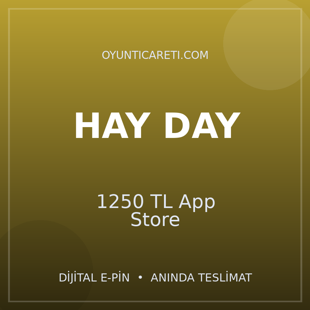 Hay Day 1250 TL App Store
