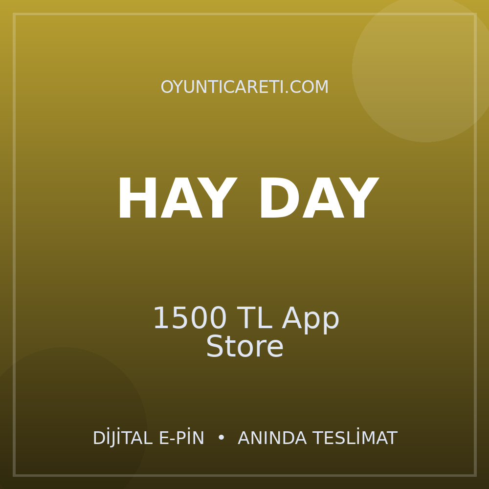 Hay Day 1500 TL App Store