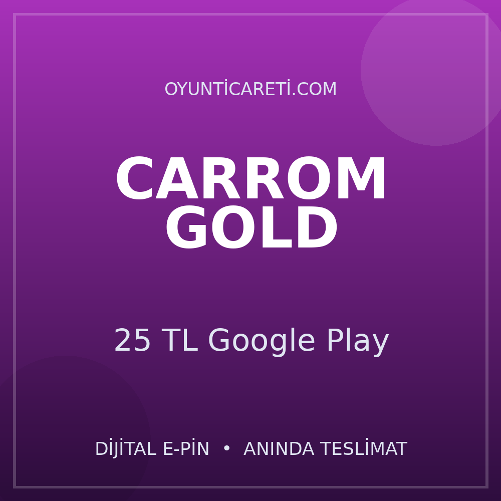 Carrom Gold 25 TL Google Play