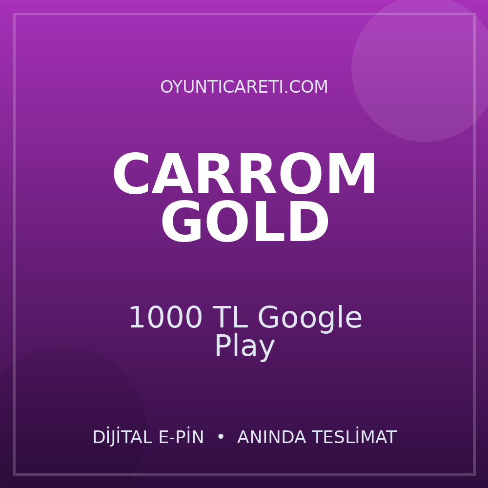 Carrom Gold 1000 TL Google Play