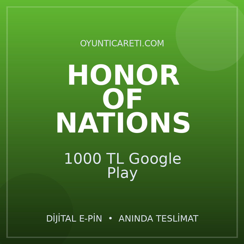 Honor Of Nations 1000 TL Google Play