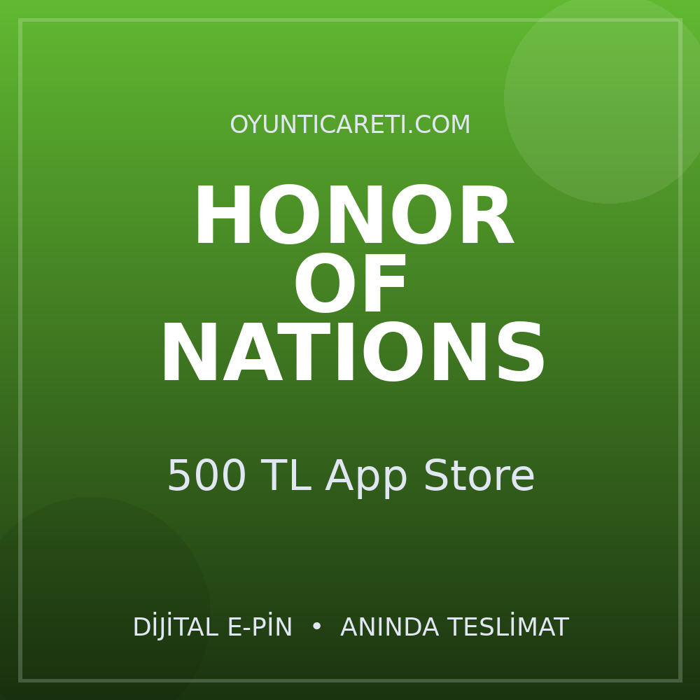 Honor Of Nations 500 TL App Store