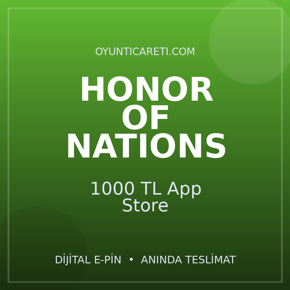 Honor Of Nations 1000 TL App Store