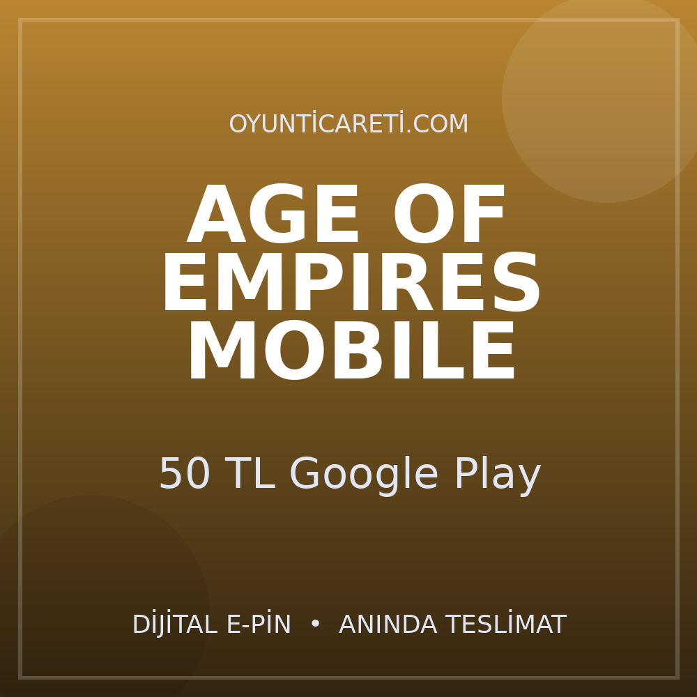 Age of Empires Mobile 50 TL Google Play