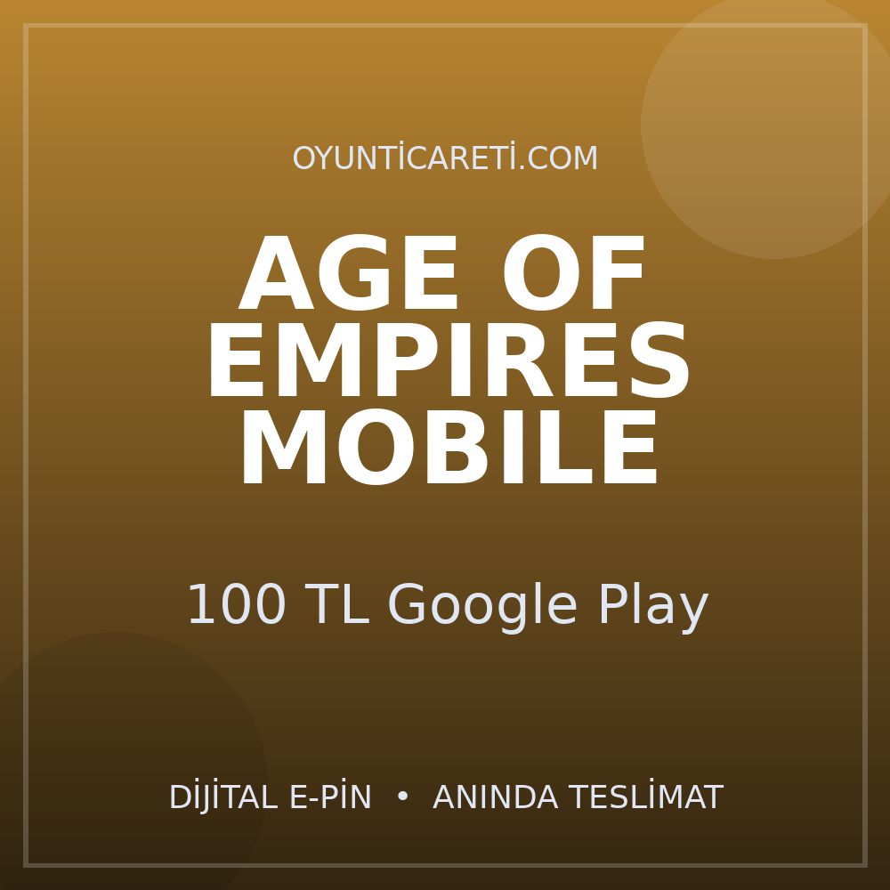 Age of Empires Mobile 100 TL Google Play