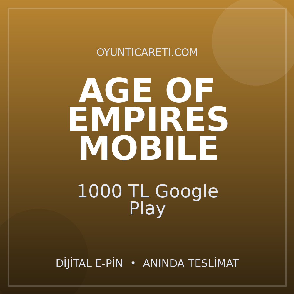Age of Empires Mobile 1000 TL Google Play