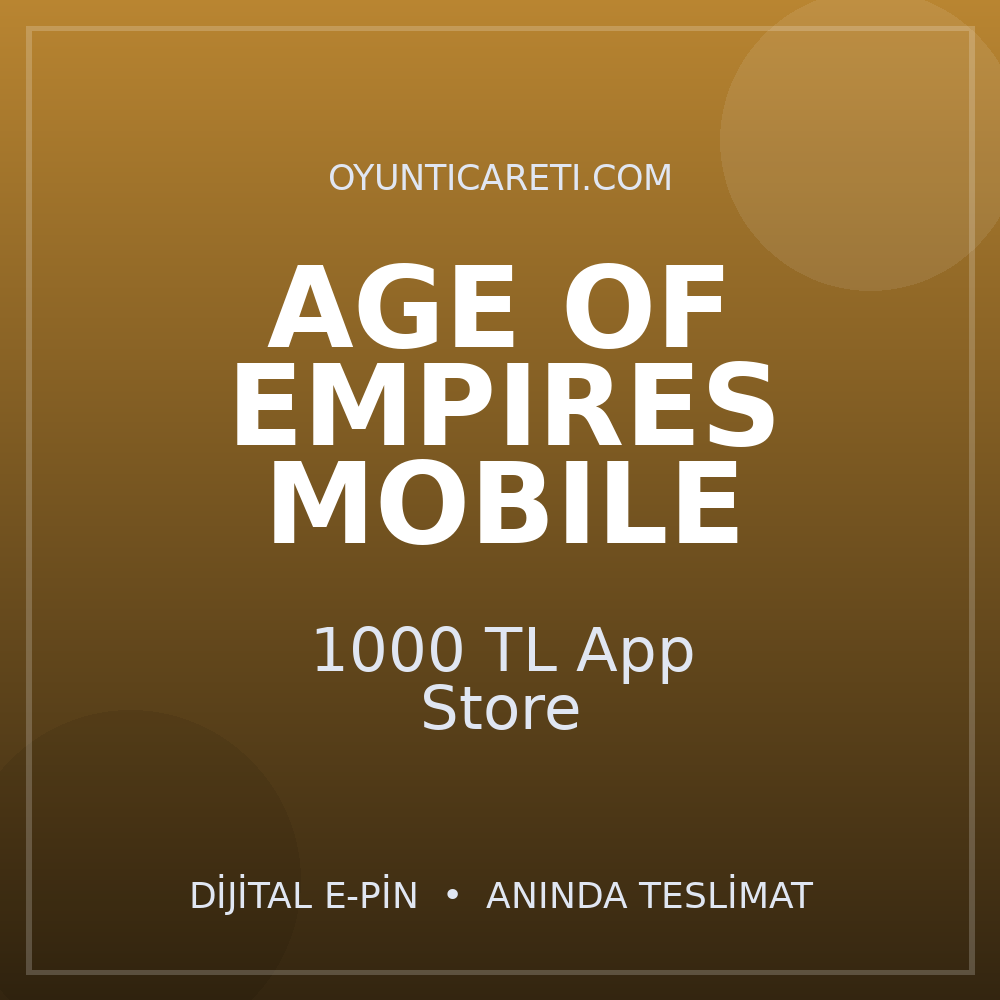 Age of Empires Mobile 1000 TL App Store