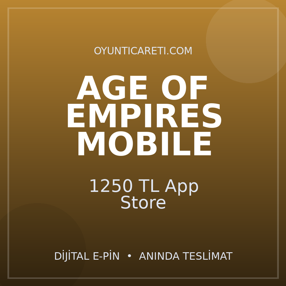 Age of Empires Mobile 1250 TL App Store