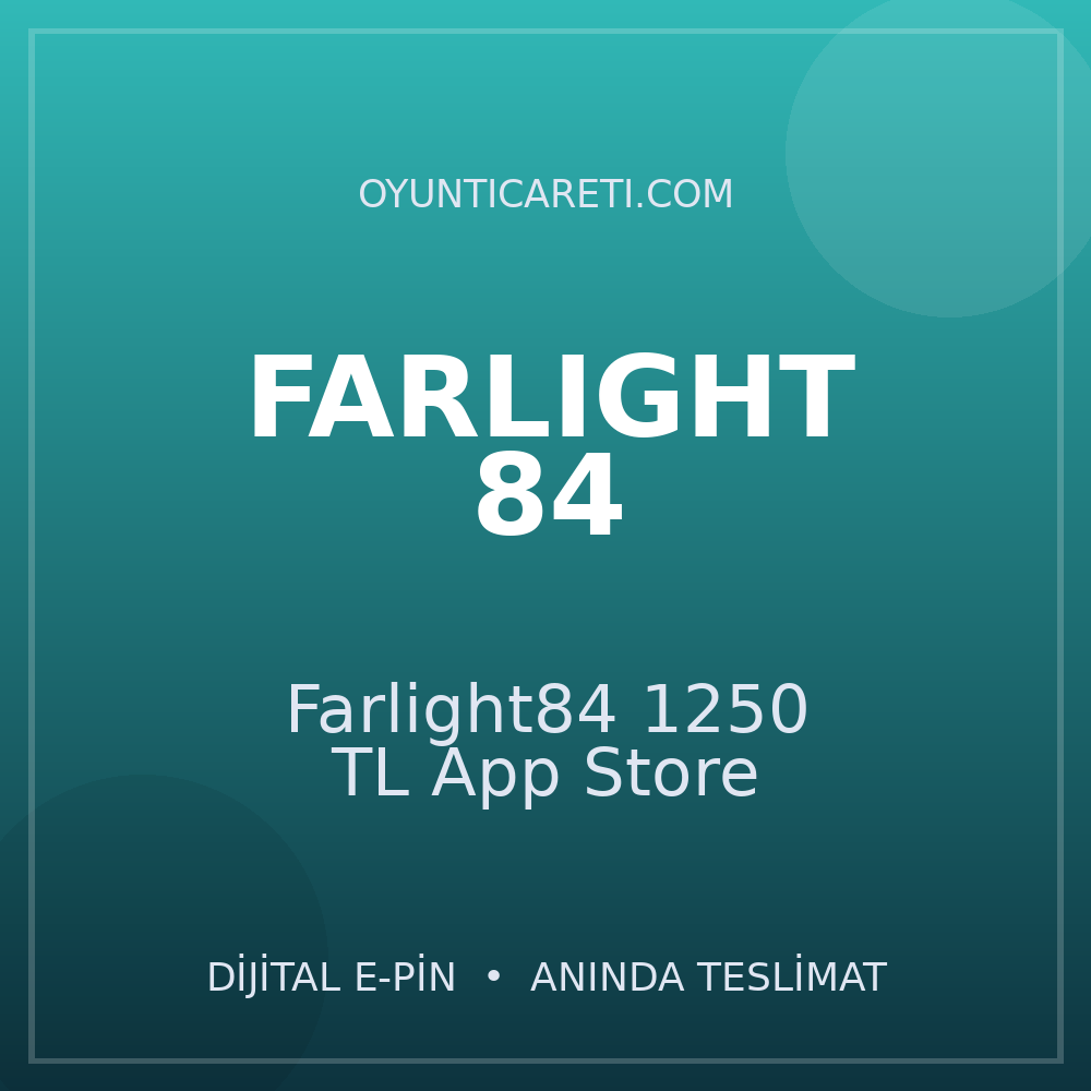 Farlight84 1250 TL App Store