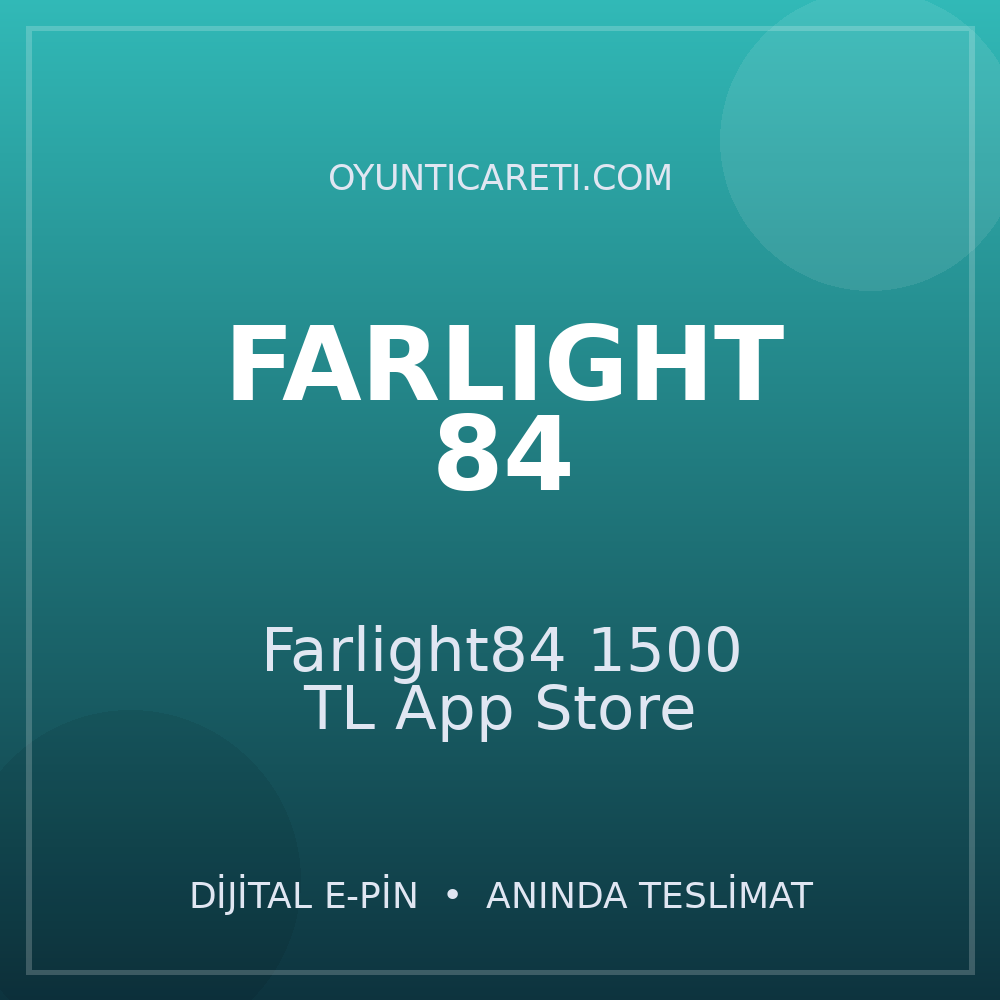 Farlight84 1500 TL App Store