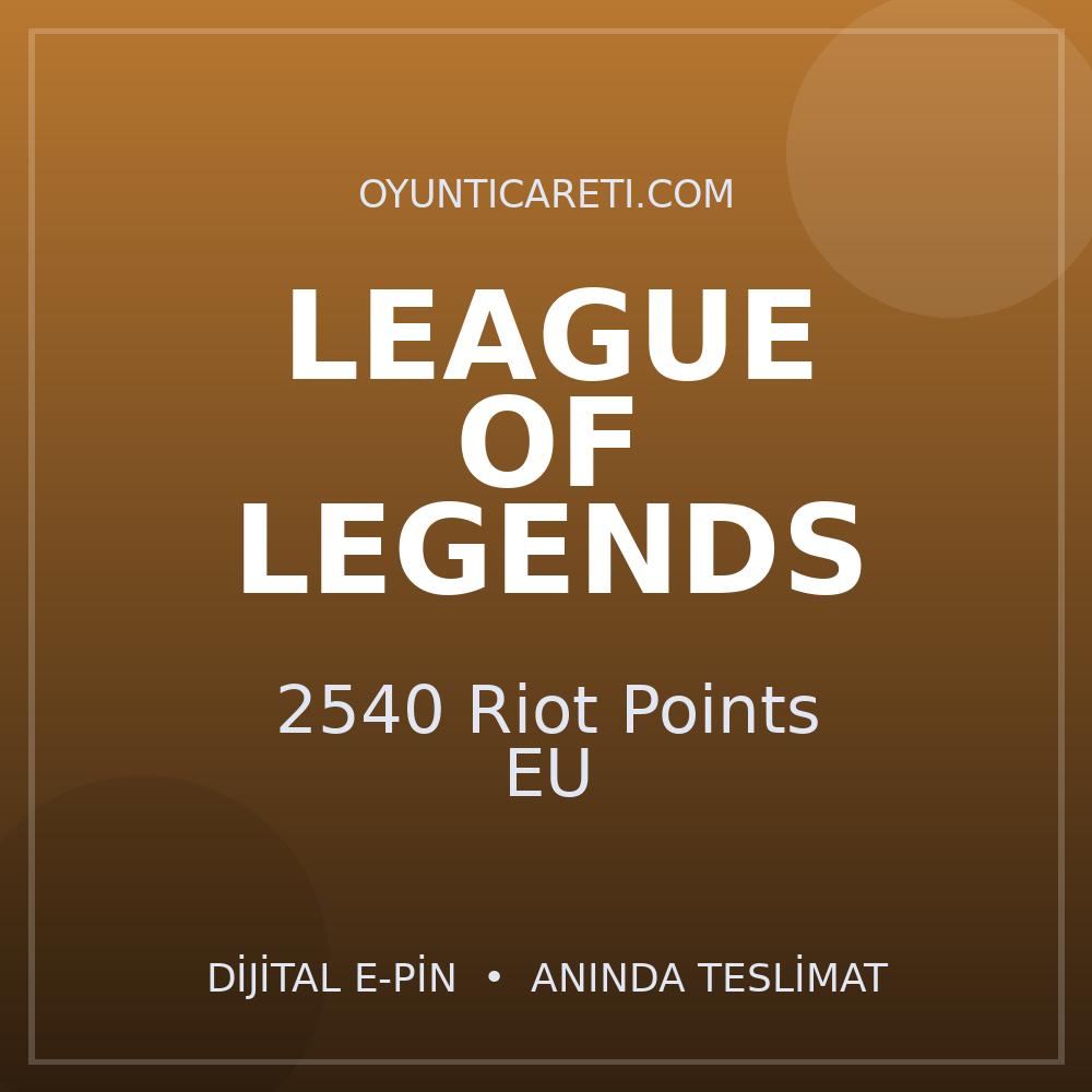 League of Legends 2540 Riot Points EU