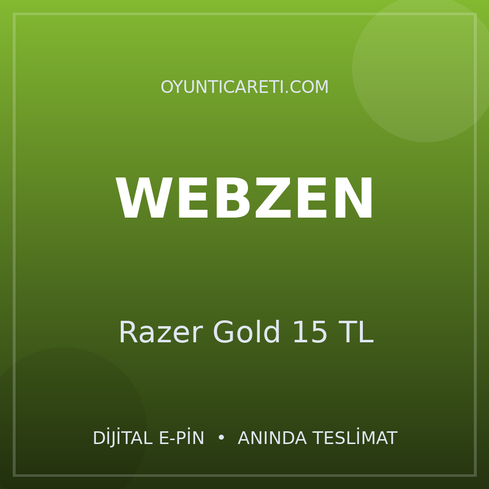 Webzen Razer Gold 15 TL