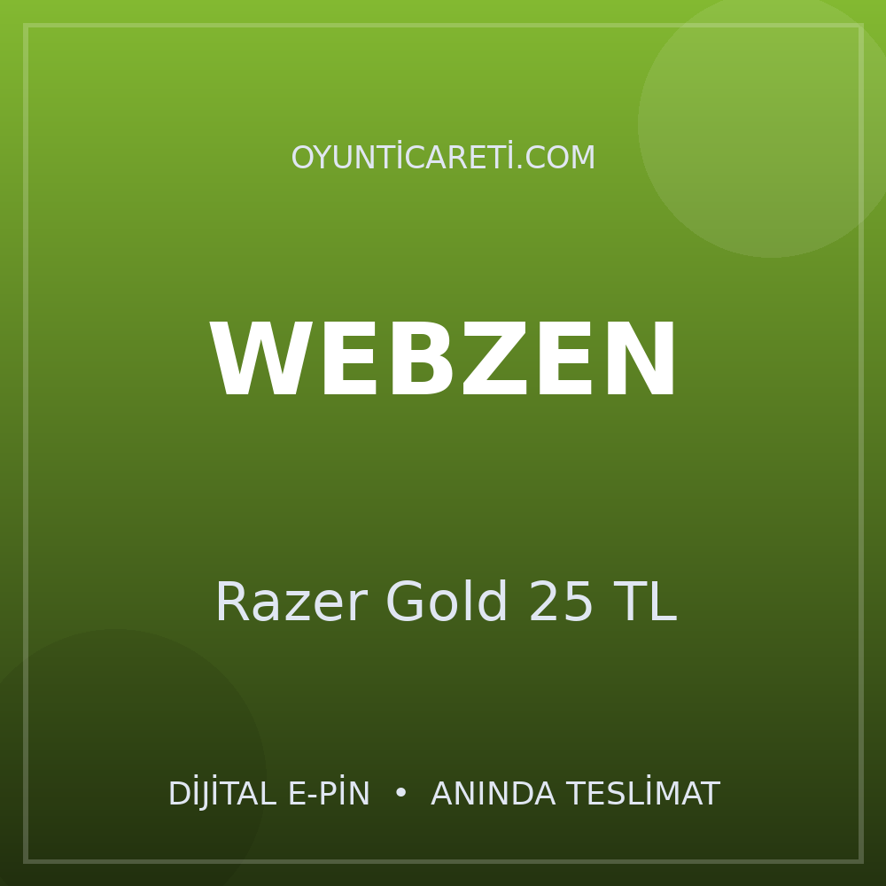 Webzen Razer Gold 25 TL