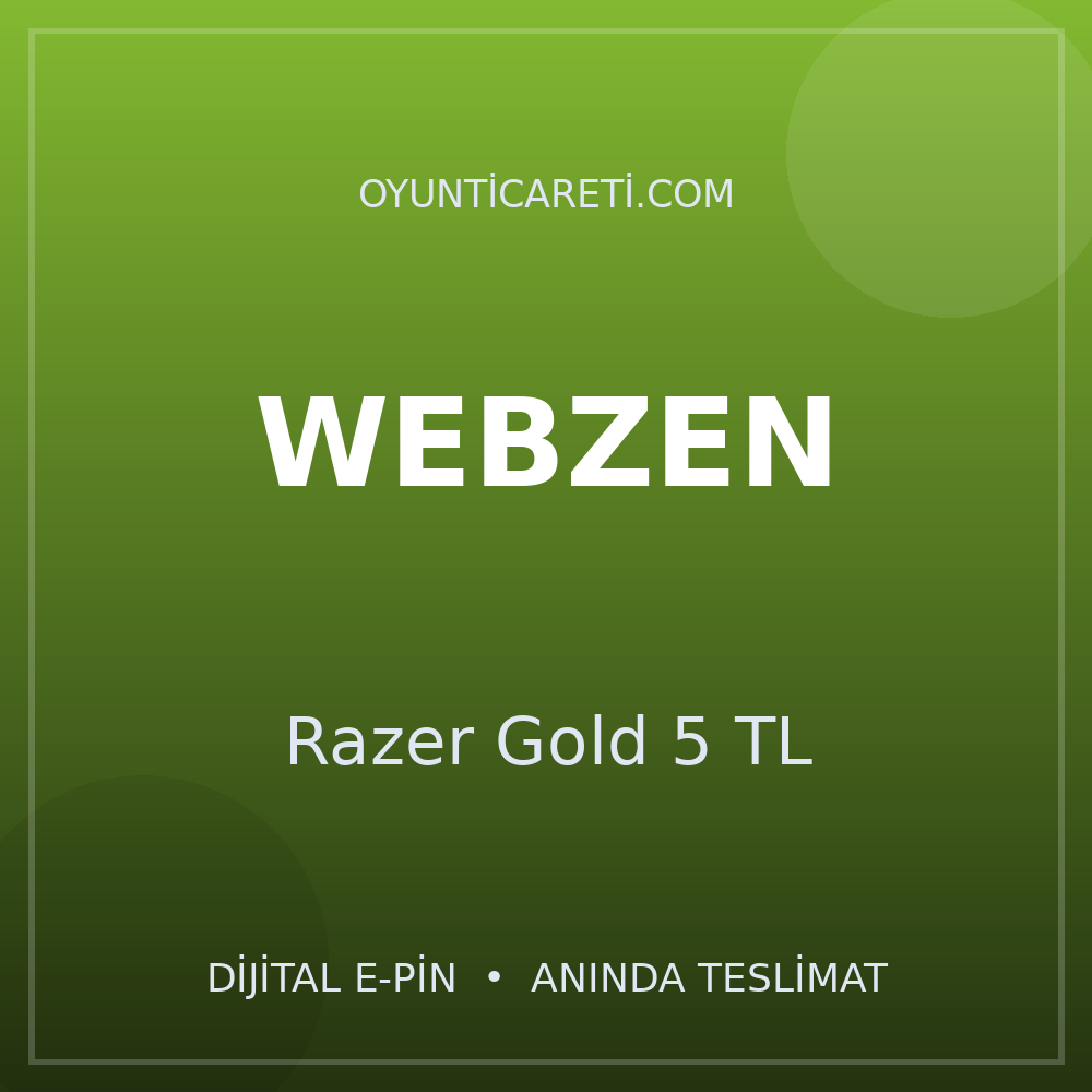 Webzen Razer Gold 5 TL
