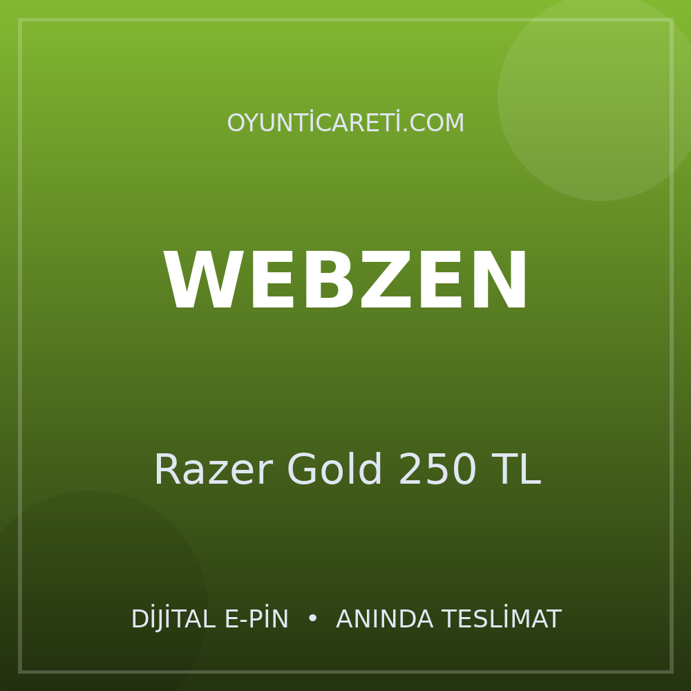 Webzen Razer Gold 250 TL