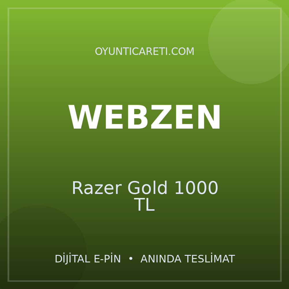 Webzen Razer Gold 1000 TL