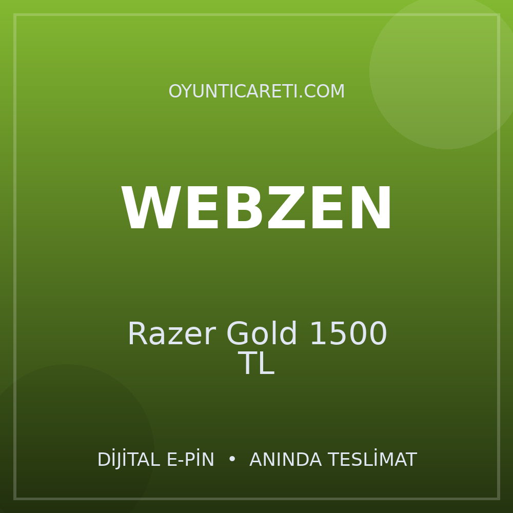 Webzen Razer Gold 1500 TL