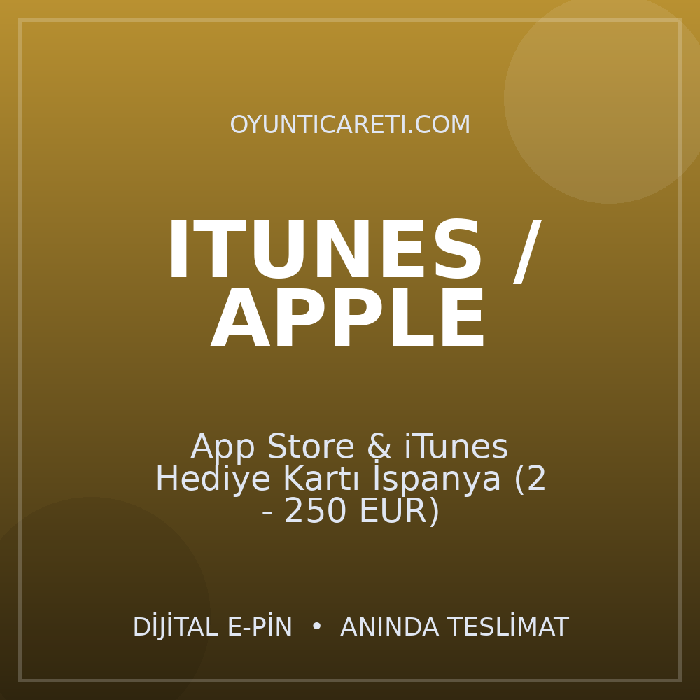 App Store & iTunes Hediye Kartı İspanya (2 - 250 EUR)