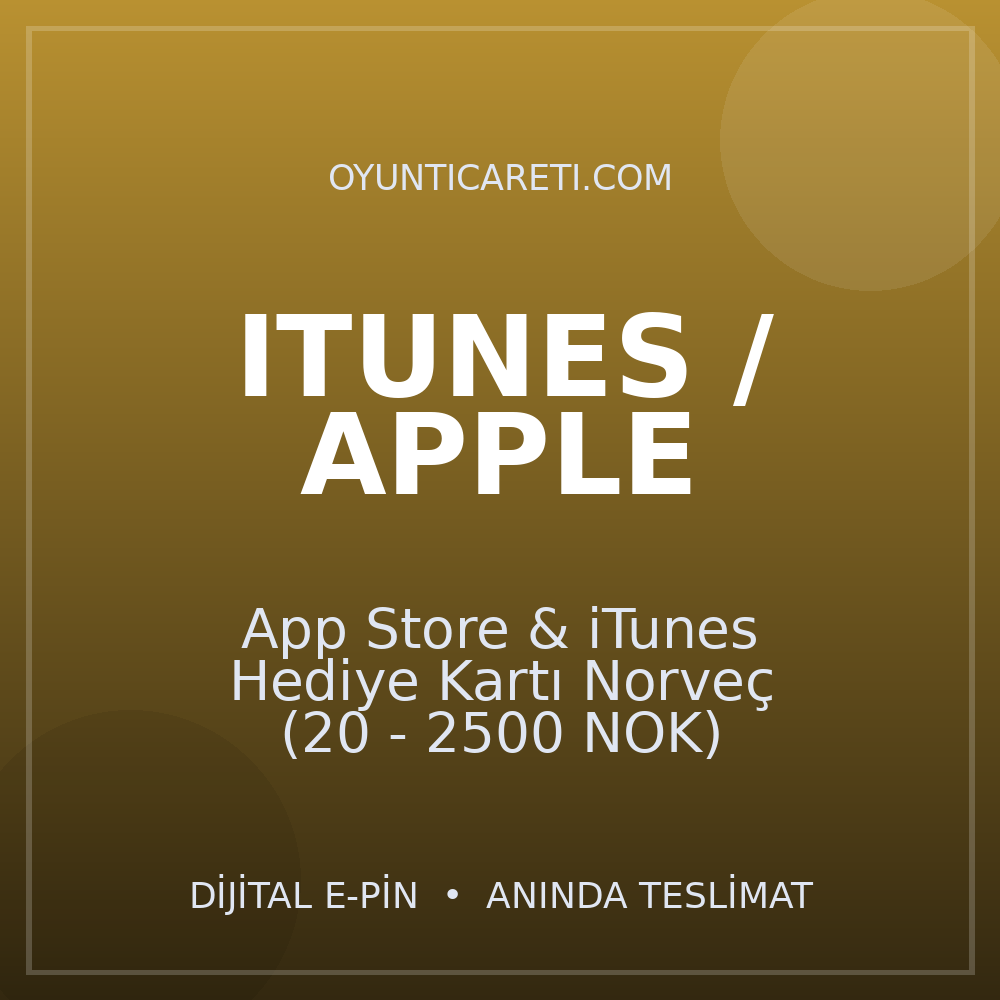 App Store & iTunes Hediye Kartı Norveç (20 - 2500 NOK)
