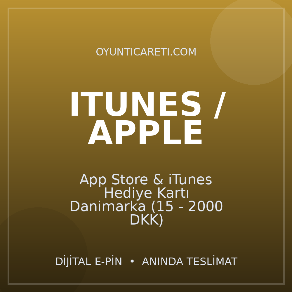 App Store & iTunes Hediye Kartı Danimarka (15 - 2000 DKK)