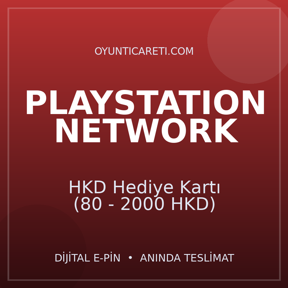 PlayStation HKD Hediye Kartı (80 - 2000 HKD)