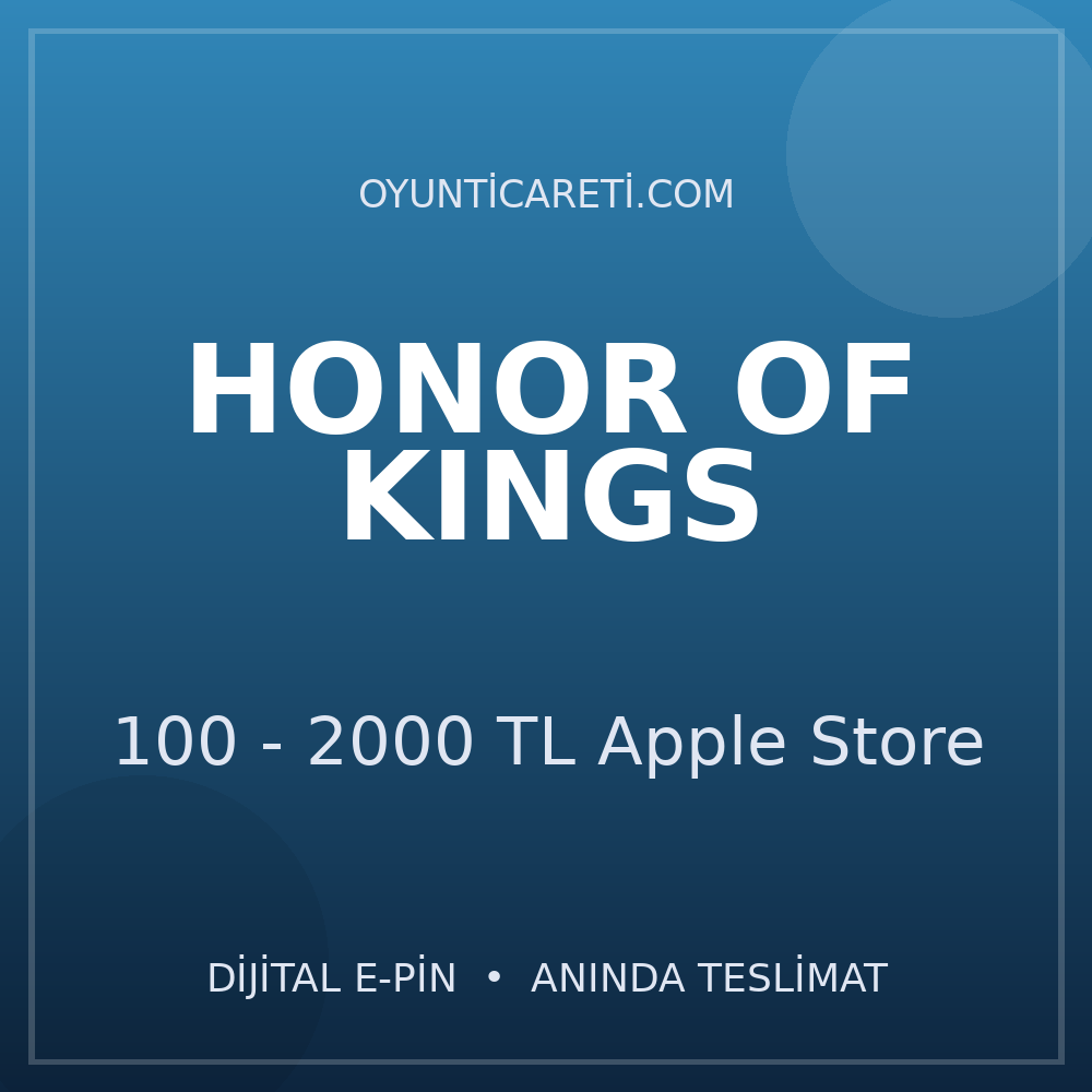 Honor of Kings 100 - 2000 TL Apple Store