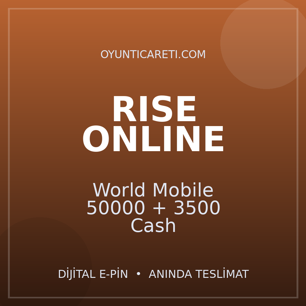 Rise Online World Mobile 50000 + 3500 Cash