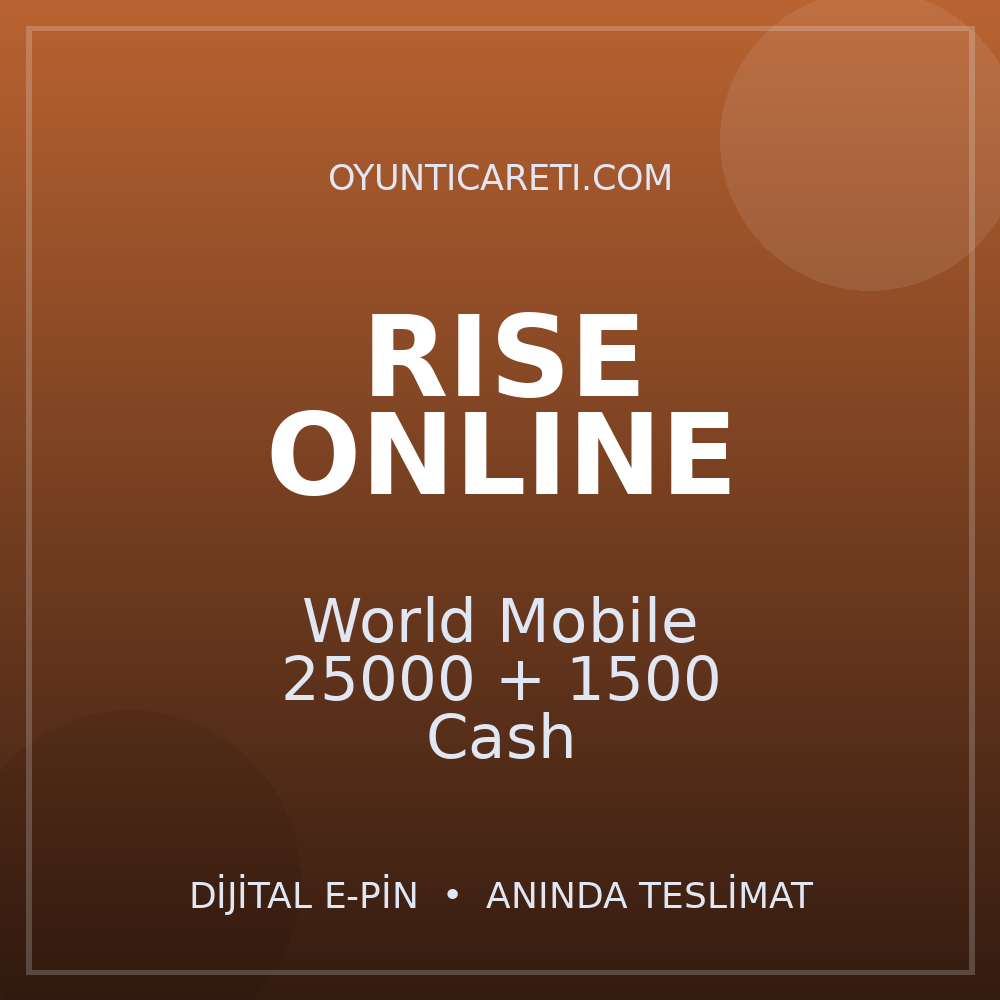 Rise Online World Mobile 25000 + 1500 Cash