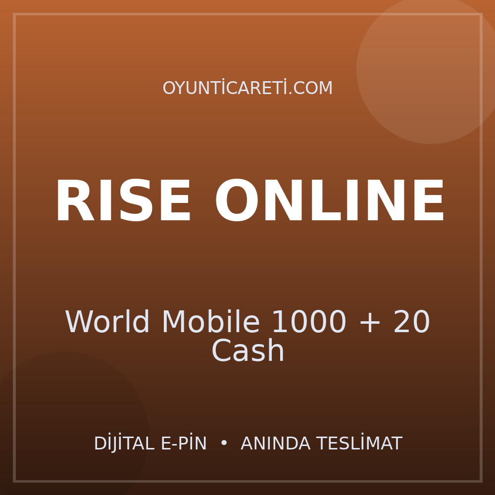 Rise Online World Mobile 1000 + 20 Cash
