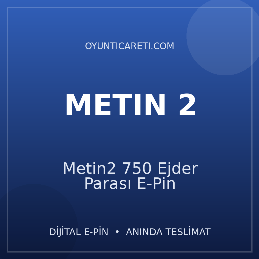 Metin2 750 Ejder Parası E-Pin