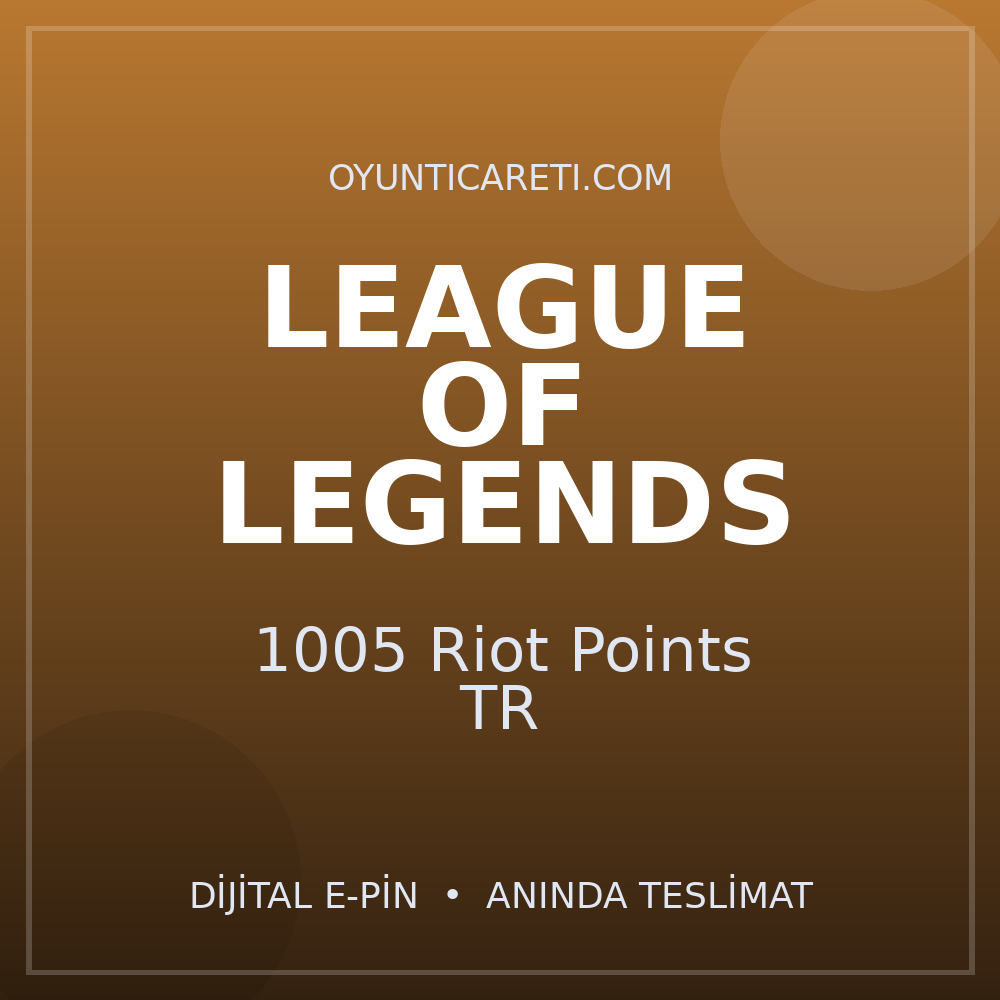 League of Legends 1005 Riot Points TR