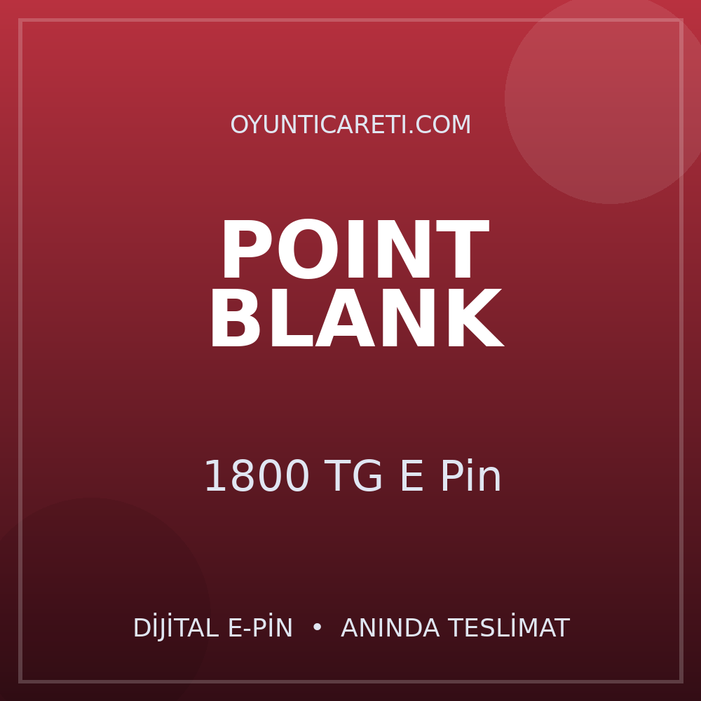 Point Blank 1800 TG E Pin