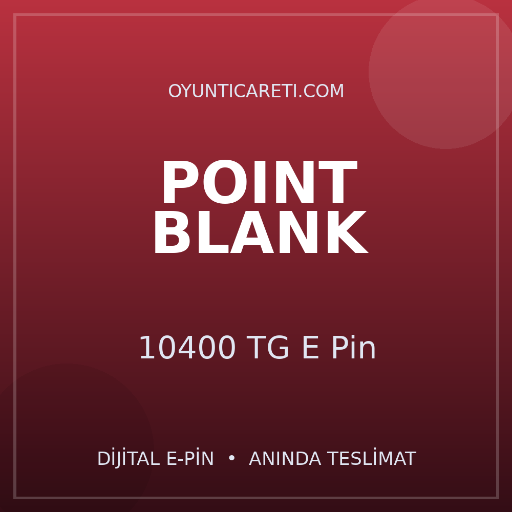 Point Blank 10400 TG E Pin