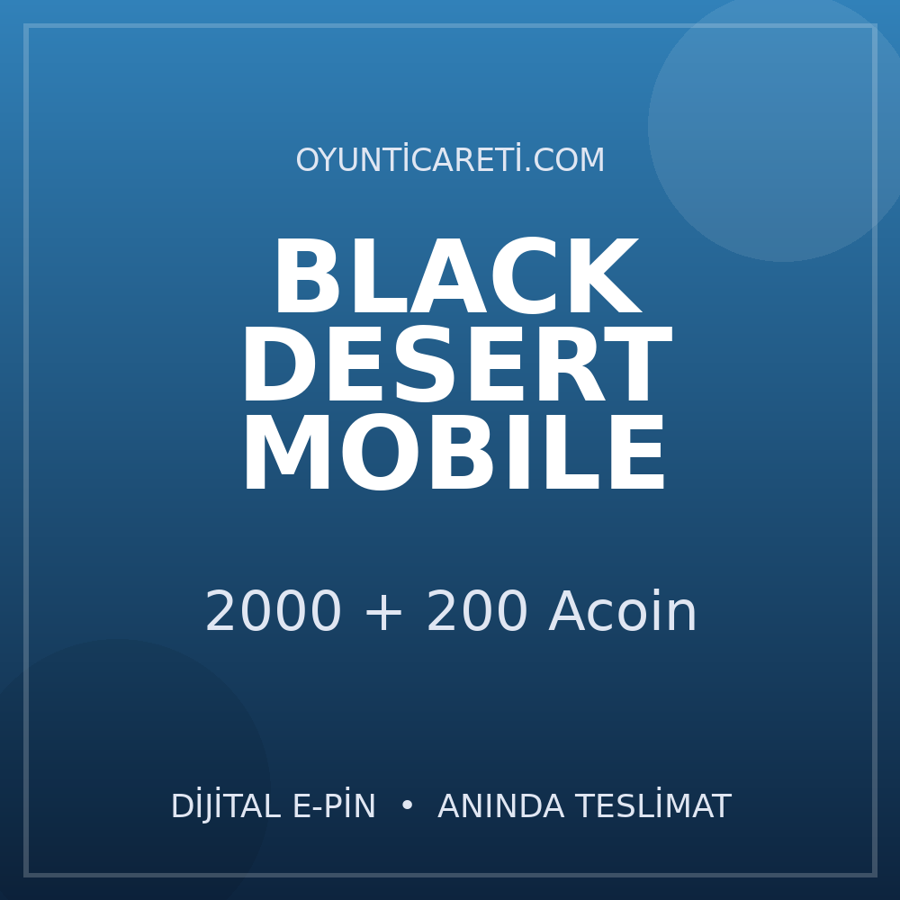 Black Desert 2000 + 200 Acoin