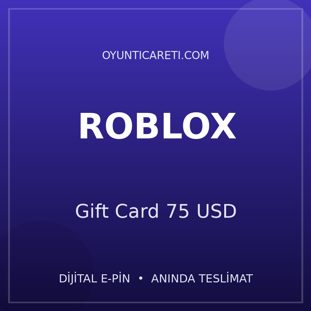 Roblox Gift Card 75 USD