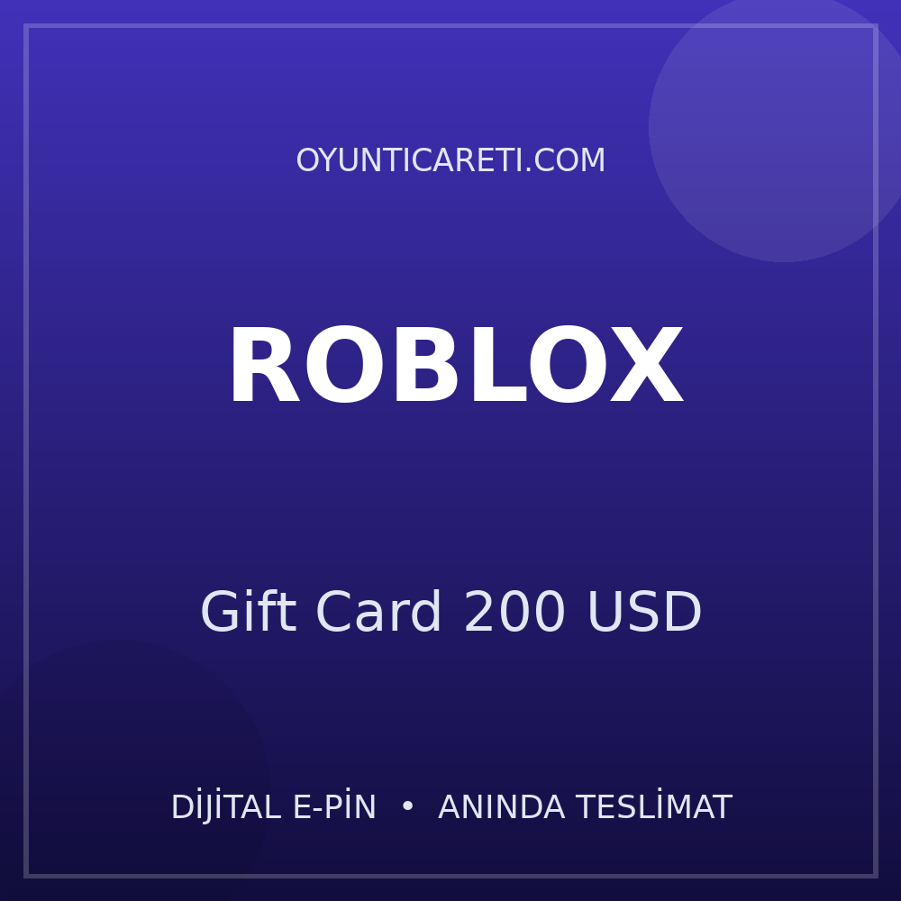 Roblox Gift Card 200 USD