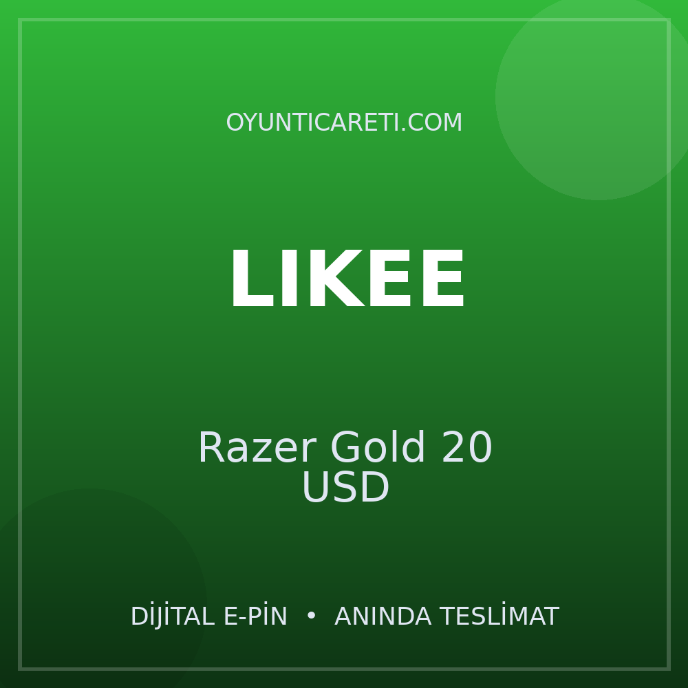 Likee Razer Gold 20 USD