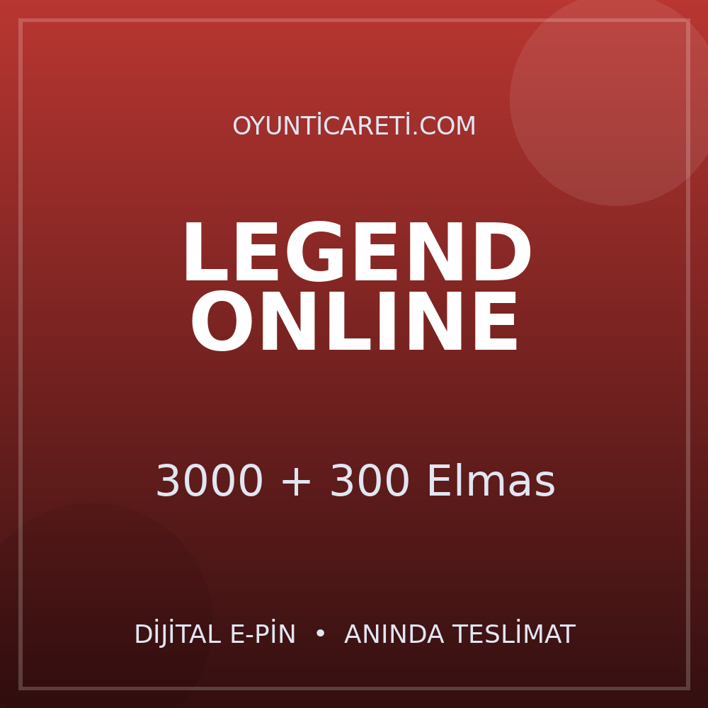 Legend Online 3000 + 300 Elmas